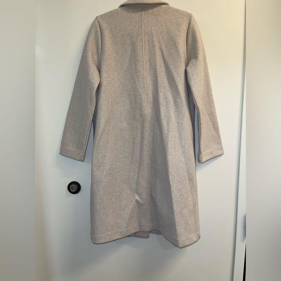 Zara Long Beige Shacket Sweater Coat Neutral Size large - Picture 2 of 3